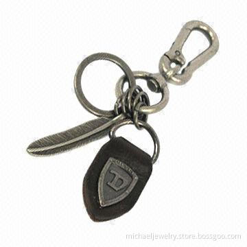 Alloy keychains with feathers and effect of restoring ancient ways